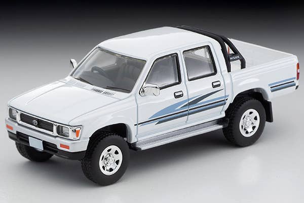 Tomica 1/64 Limited Vintage LV-N256b Hilux 4WD Pick Up Double Cab SSR White 1991 | 4543736324645