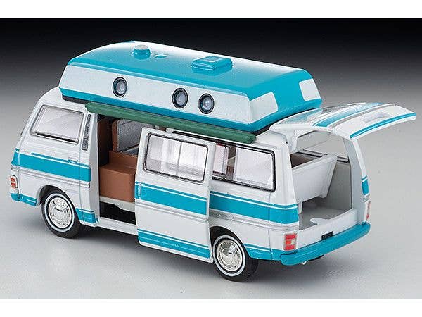 Tomica Limited Vintage NEO 1/64 LV-N312a Nissan Caravan Camper White/Sky Blue 1973 | 4543736325062