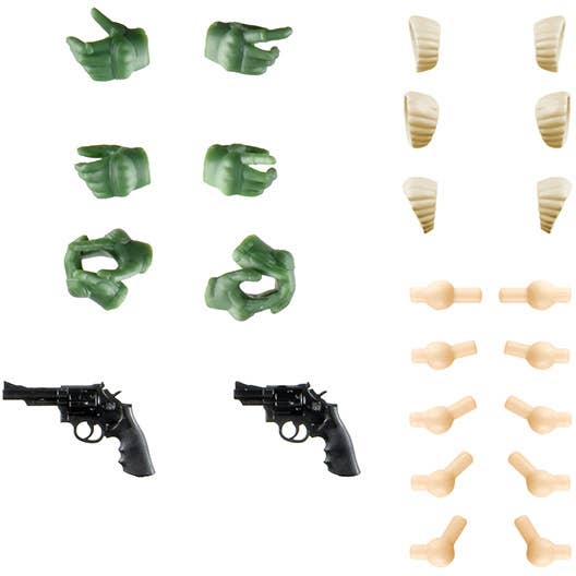 TomyTec Little Armory LAOP15 Glove 2 for SOUSAI SHOJO TEIEN Revolver set Green | 4543736326748