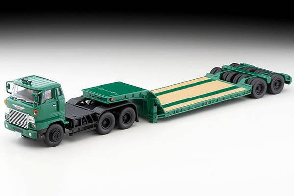 Tomica Limited Vintage 1/64 LV-N173b HINO HH341 Heavy Equipment Transport Trailer Green | 4543736327134