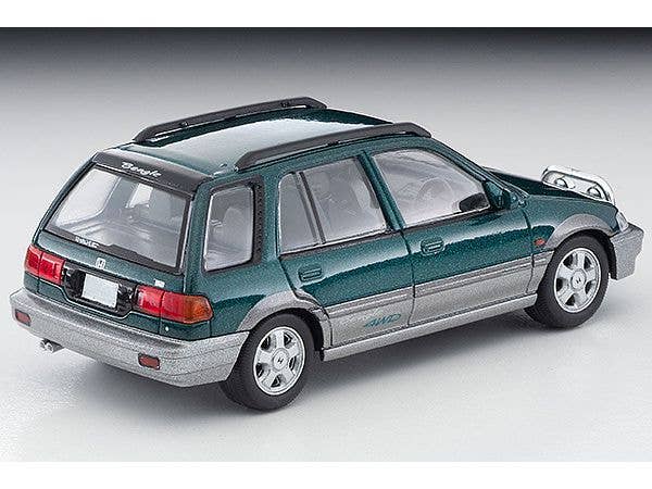 Tomica Limited Vintage 1/64 LV-N293B Honda Civic Shuttle Beagle 1994 Green And Grey | 4543736327332