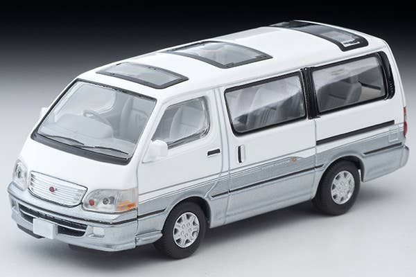 Tomica Limited Vintage NEO 1/64 LV-N216d HiAce Super Custom G White and Silver 2001 | 4543736330790