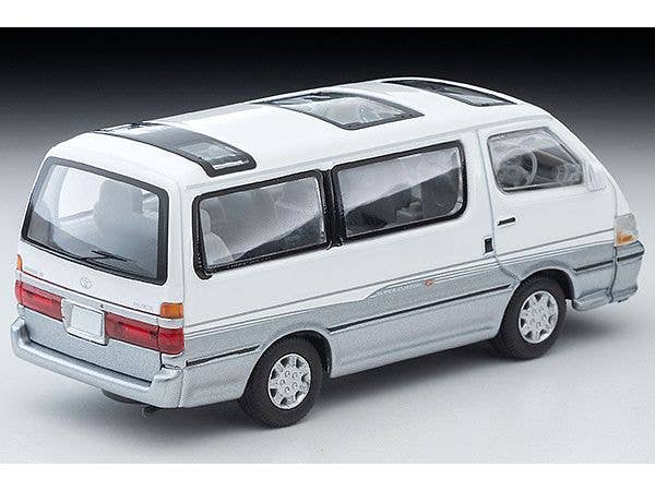 Tomica Limited Vintage NEO 1/64 LV-N216d HiAce Super Custom G White and Silver 2001 | 4543736330790