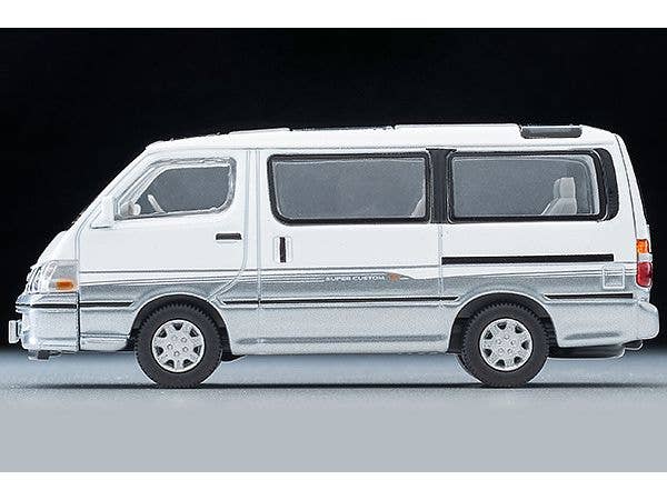 Tomica Limited Vintage NEO 1/64 LV-N216d HiAce Super Custom G White and Silver 2001 | 4543736330790