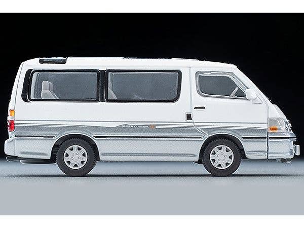Tomica Limited Vintage NEO 1/64 LV-N216d HiAce Super Custom G White and Silver 2001 | 4543736330790