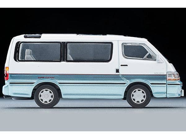 Tomica Limited Vintage NEO 1/64 LV-N208d HiAce Super Custom White and Sky Blue in 90s | 4543736330806