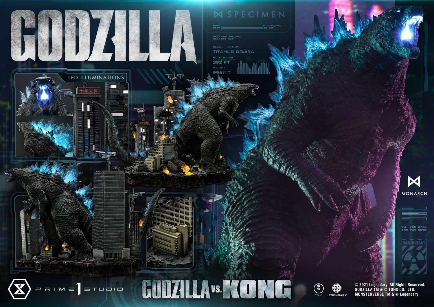 Ultimate Diorama Masterline Godzilla vs Kong (Film) Godzilla Final Battle