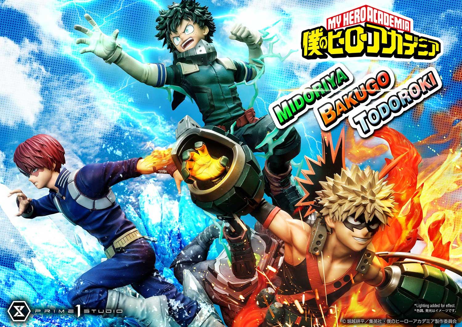 Ultimate Premium Masterline My Hero Academia Midoriya, Bakugo &amp; Todoroki