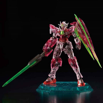 P-Bandai RG 1/144 The Gundam Base Limited 00 Qan[T] [Trans-Am Clear]