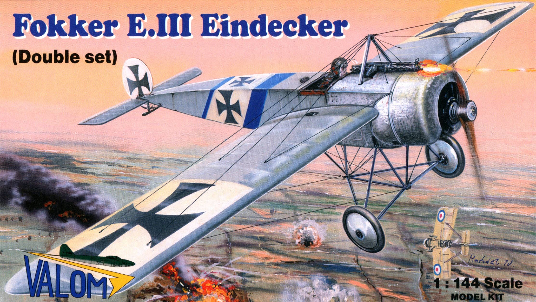 Valom 1/144 Fokker E.III Eindecker (Double Set) | 8594054294147