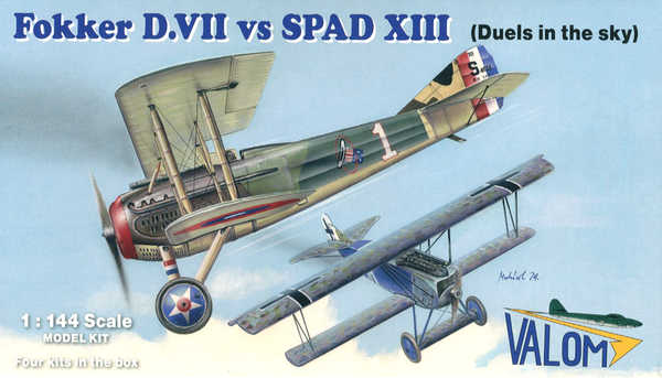 Valom 1/144 Fokker D.VII vs SPAD XIII (Duels in the Sky)