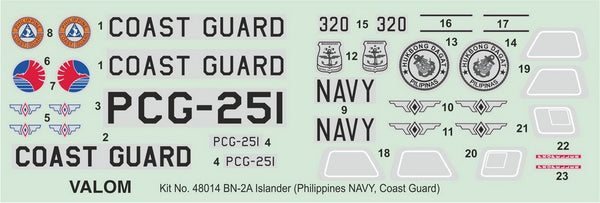Valom 1/48 Britten-Norman BN-2A Islander (Philippine CG.NAVY)