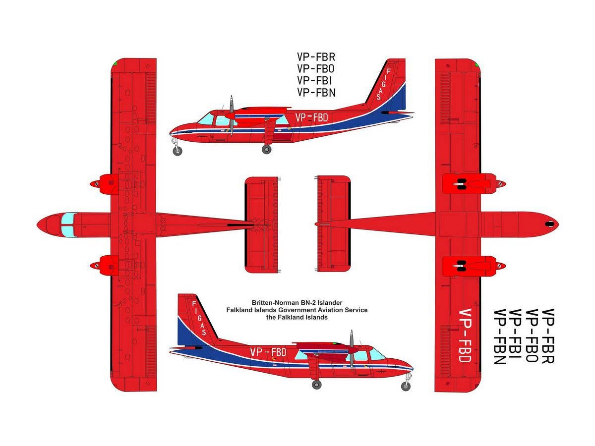 Valom 1/48 Britten-Norman BN-2 Islander (Falkland Islands) | 8594054298152