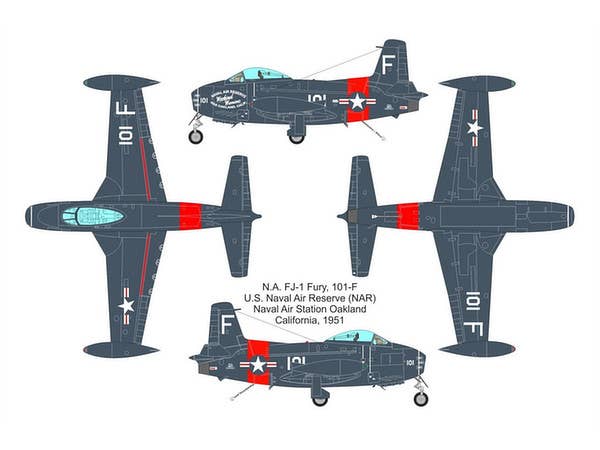 Valom 1/72 N.A. FJ-1 Fury (NATC, NAR) | 8594054291047