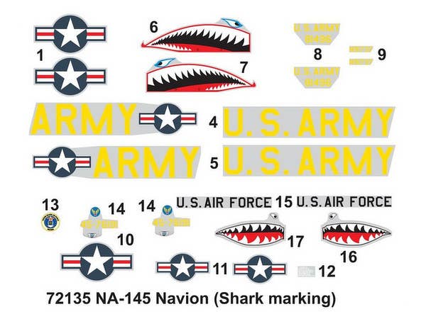 Valom 1/72  N.A. NA-145 Navion (shark marking) | 8594054291351
