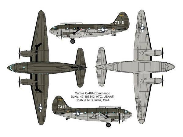 Valom 1/72 Curtiss C-46A Commando (The Hump) | 8594054291450