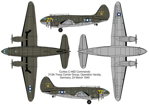 Valom 1/72 Curtiss C-46D Commando (Operation Varsity)