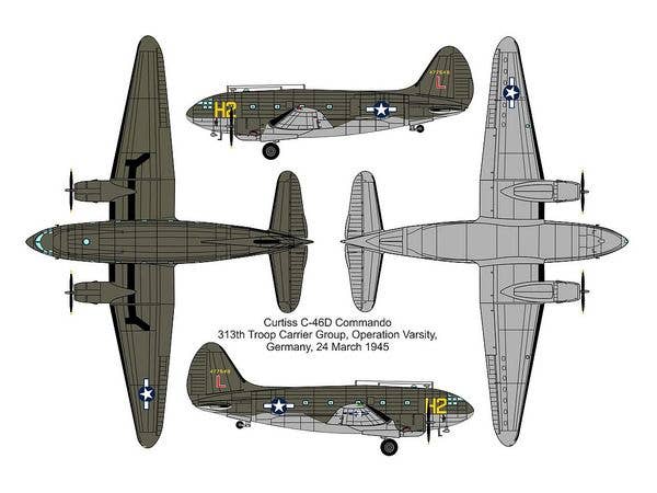 Valom 1/72 Curtiss C-46D Commando (Operation Varsity) | 8594054291528