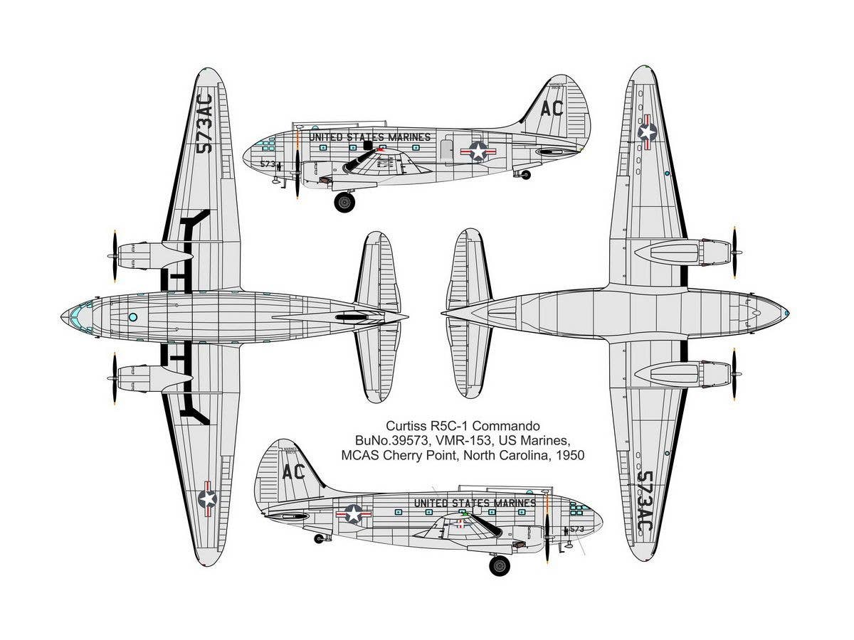 Valom 1/72 Curtiss R5C-1 Commando (U.S. Marine Corps) | 8594054291535
