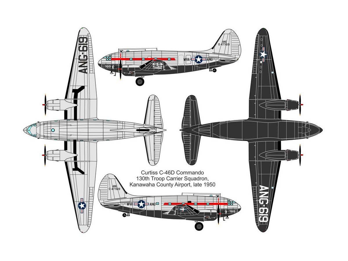 Valom 1/72 Curtiss C-46D Commando (air National Guard) | 8594054291542