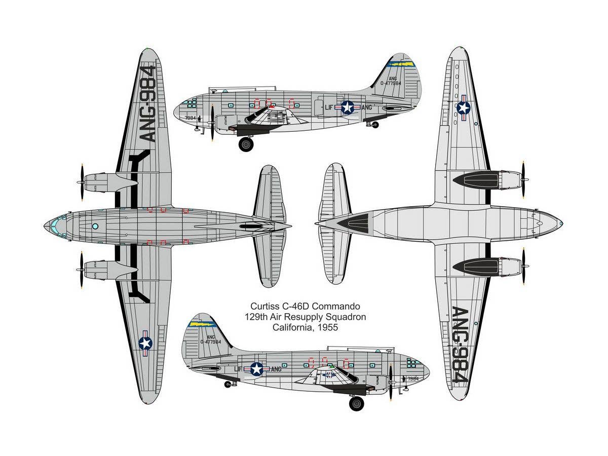 Valom 1/72 Curtiss C-46D Commando (air National Guard) | 8594054291542