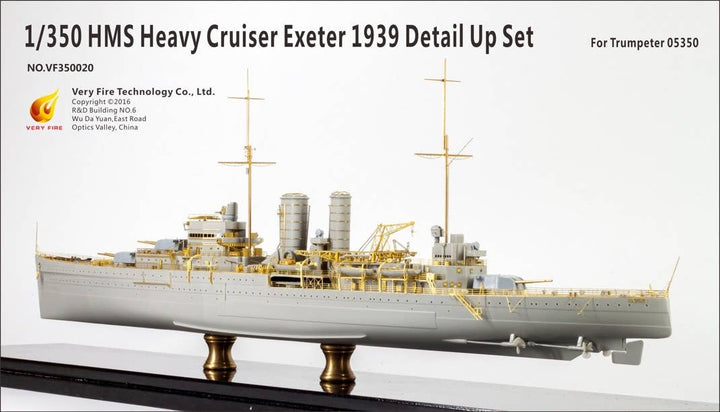 Very Fire 1/350 HMS Heavy Cruiser Exeter 1939 Detail Up Set (For Trumpeter 05350) | 4589913284005