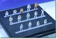 Wave MOBILE STAFF (1/100) - Diorama Figurines In Various Poses | 4943209114313