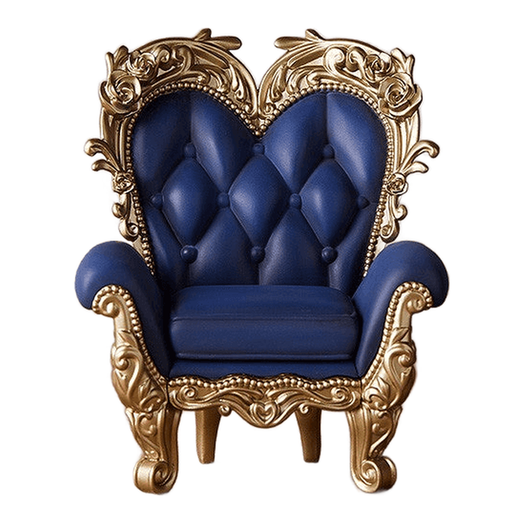 PARDOLL Antique Chair: Indigo