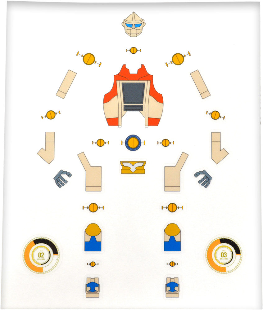 Good Smile Company Godzilla Singular Point Series Jet Jaguar Console Clear Sticker
