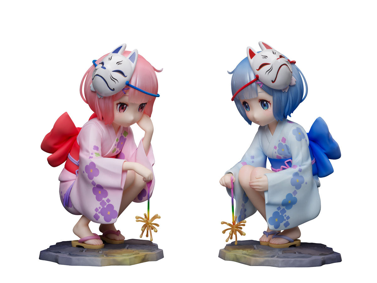 Re:ZERO -Starting Life in Another World Series Ram＆Rem Childhood Summer Memories 1/7 Scale Figure | 4589584958311