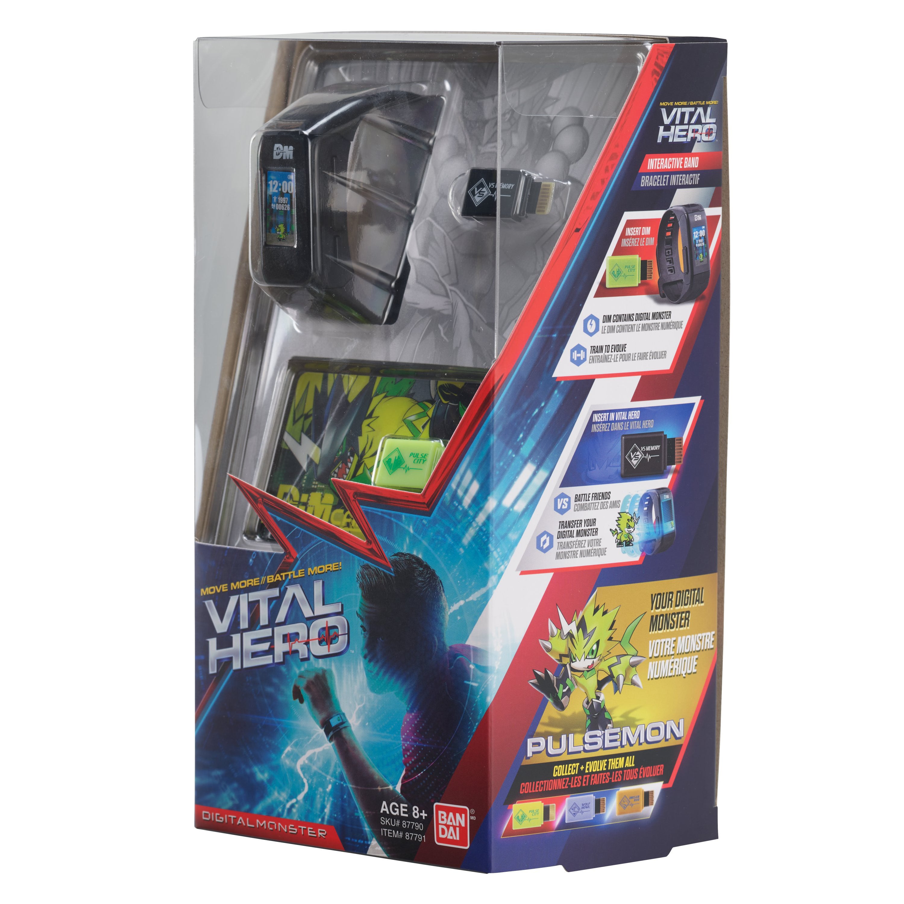 Bandai X Vital Hero Digimon - Black Wearable Gamified Band | 045557877910