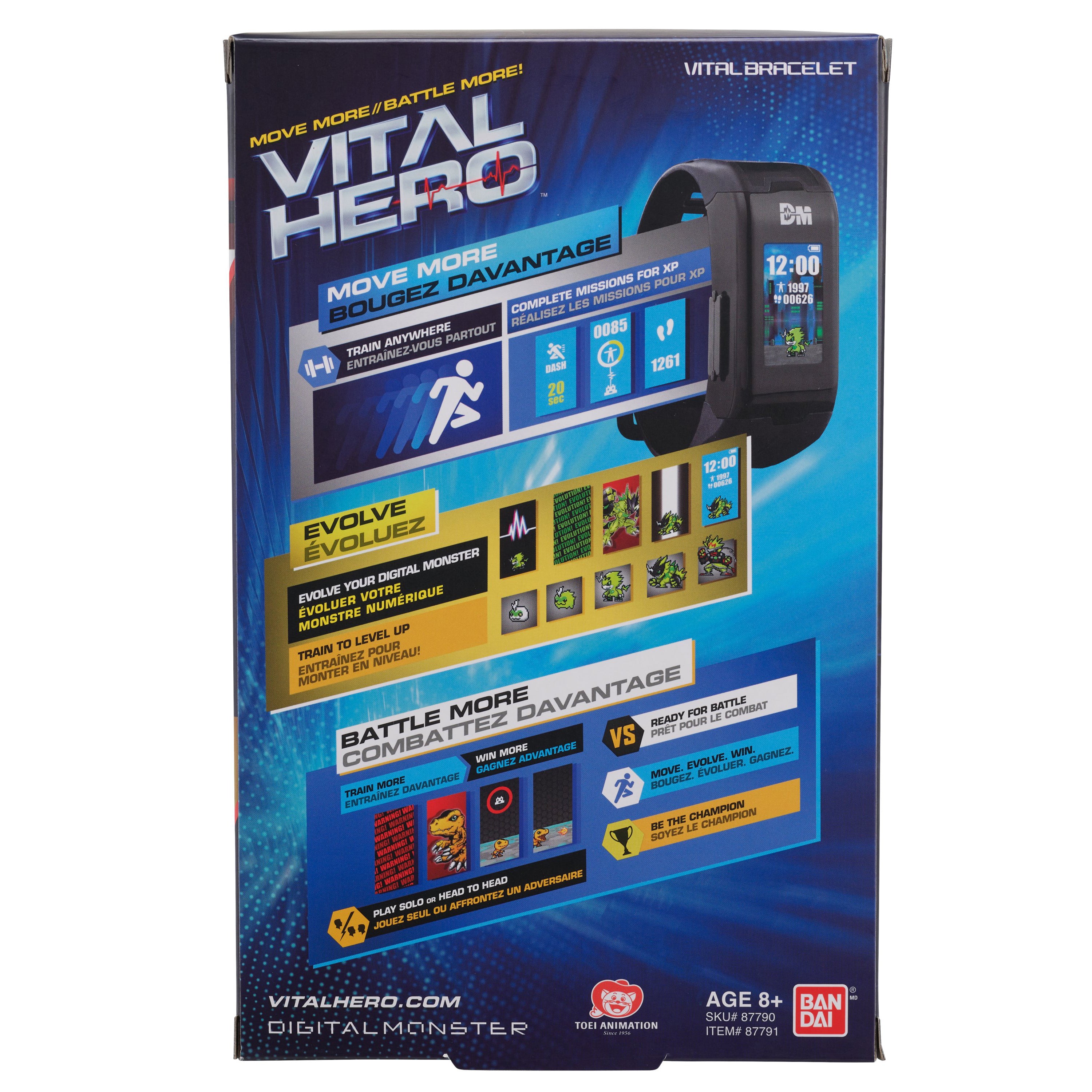 Bandai X Vital Hero Digimon - Black Wearable Gamified Band | 045557877910