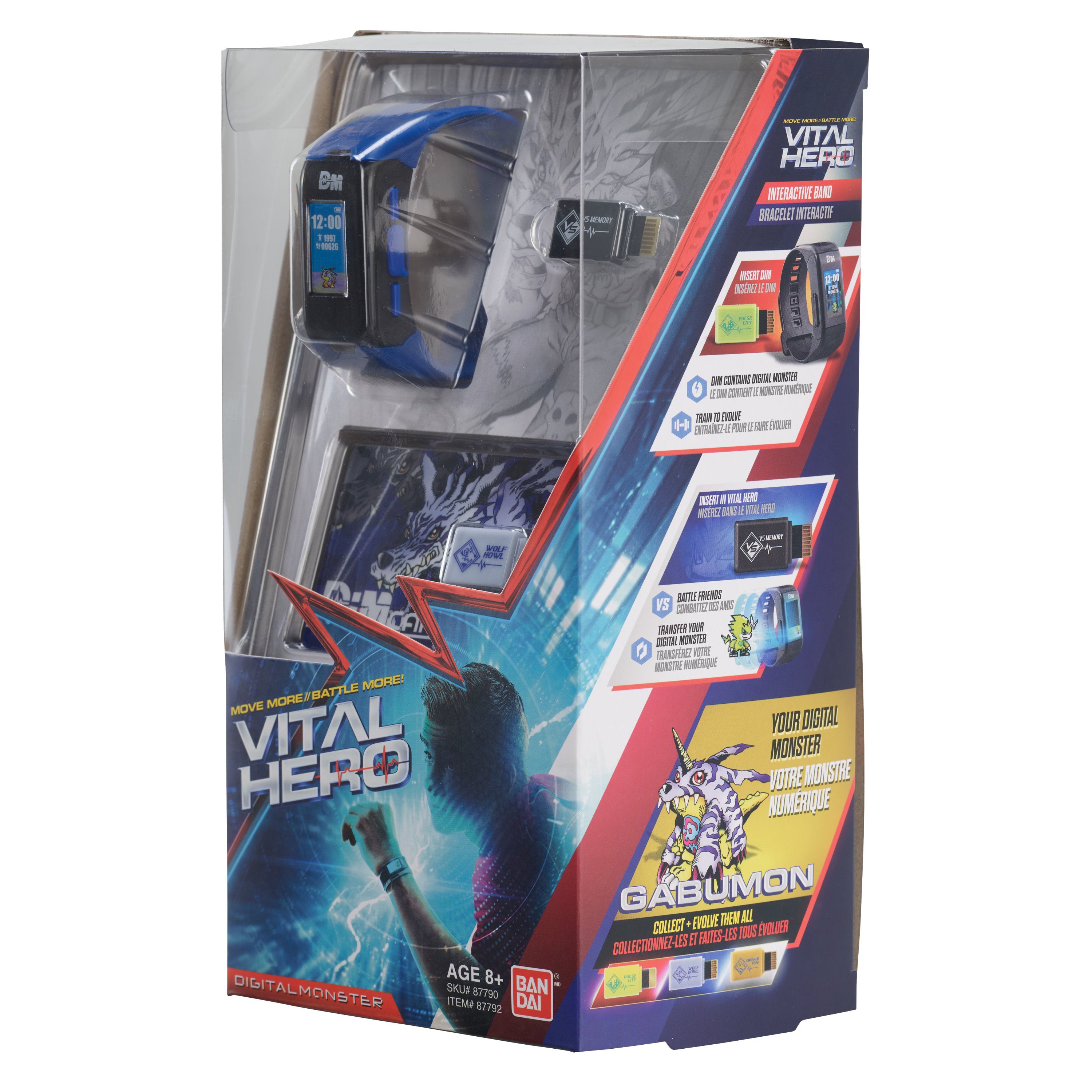 Bandai X Vital Hero Digimon - Blue Wearable Gamified Band | 045557877927