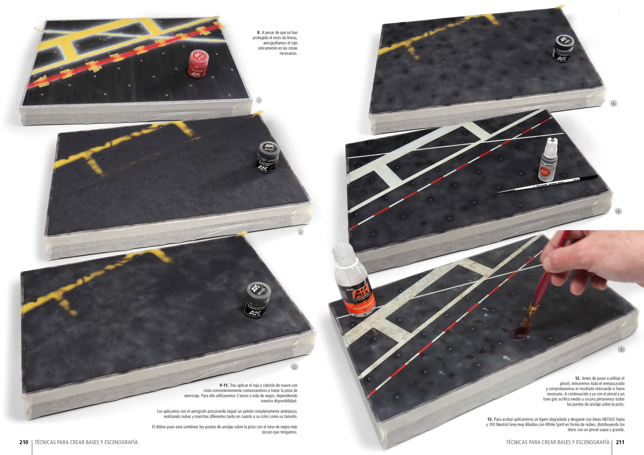 AK Interactive Techniques for creating bases and scenography – English | 8435568333413