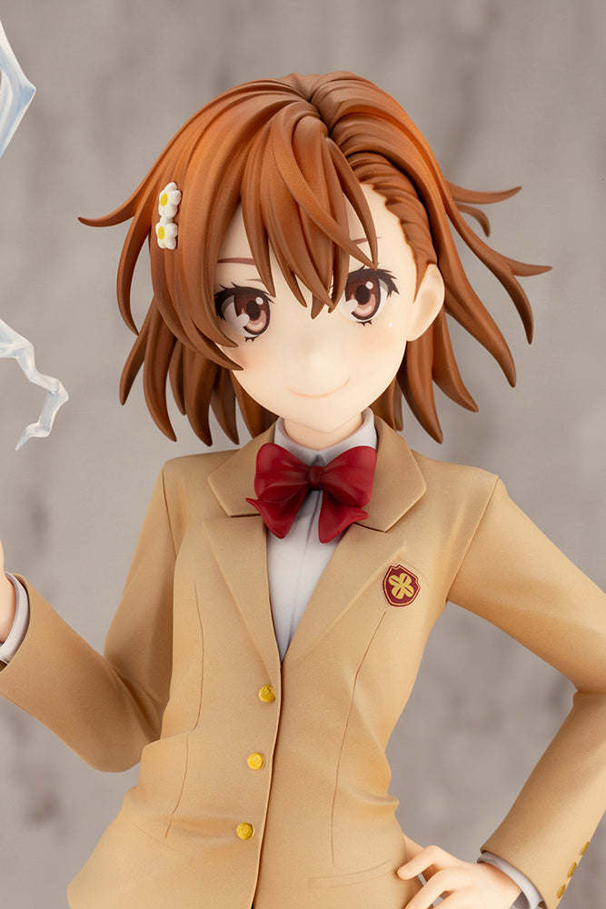 Kotobukiya 1/7 A Certain Scientific Railgun T Series Misaka Mikoto 15th Anniversary Ver. Kotobukiya Luxury Ver., Pre-Painted PVC Statue | 4934054046096