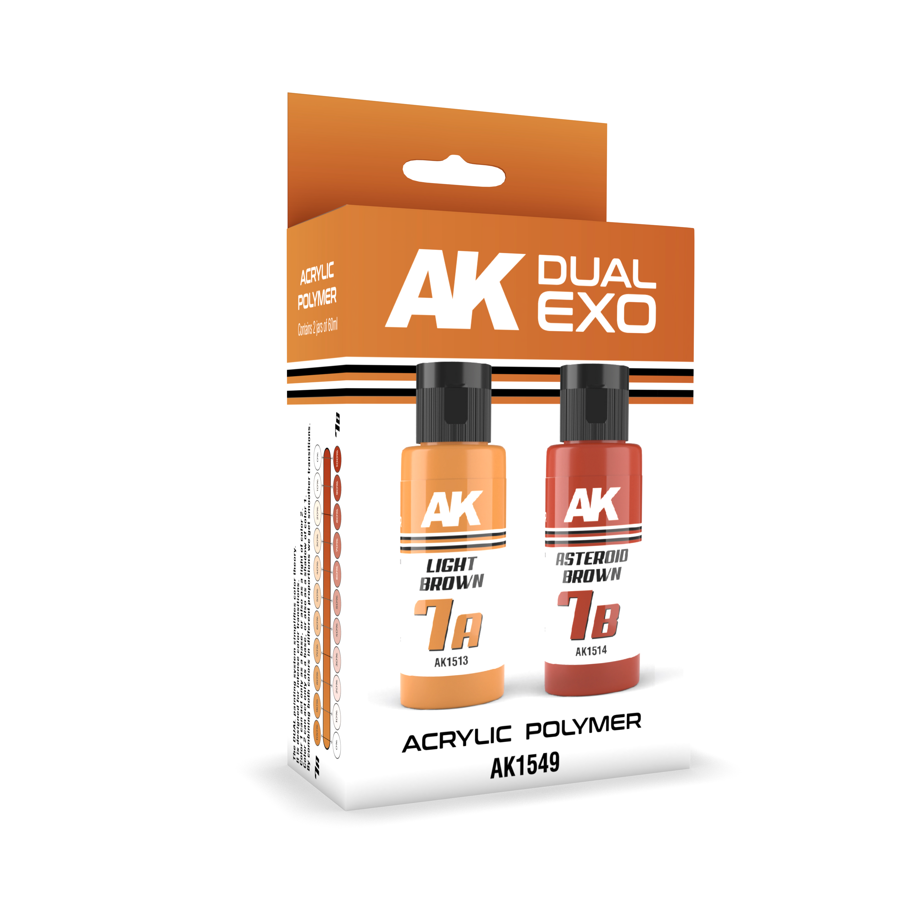 Ak Interactive Light Brown & Asteroid Brown Dual Exo Paint Set | 8435568327832