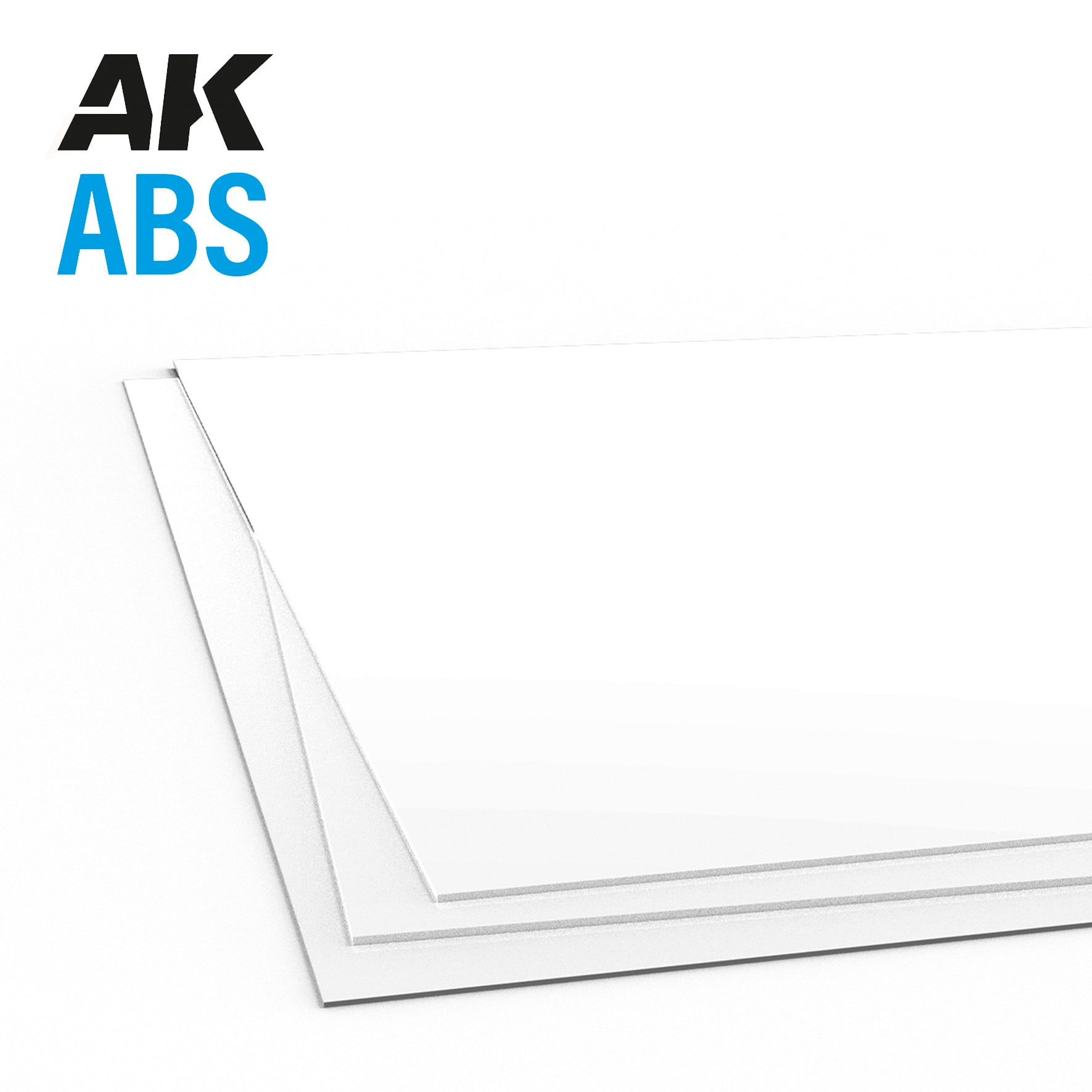 AK Interactive ABS Sheet - 1mm thickness x 245 x 195mm x 2 units | 8435568329492