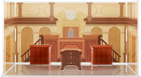 Ace Attorney Series Courtroom (Re-Order) Acrylic Diorama Background | 4580590182073
