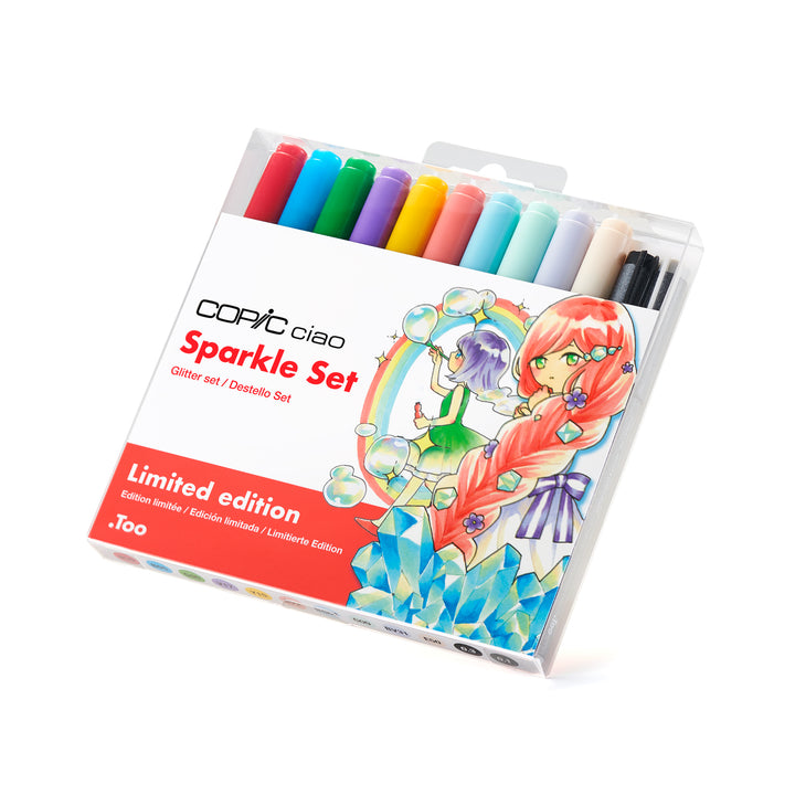 Copic Ciao Marker 4pc Doodle Kit, Sparkle Set, Includes a Learning Booklet | 4511338062869