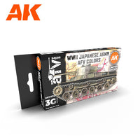 AK Interactive WWII Japanese Army AFV Colors Set 3G | 8435568333390