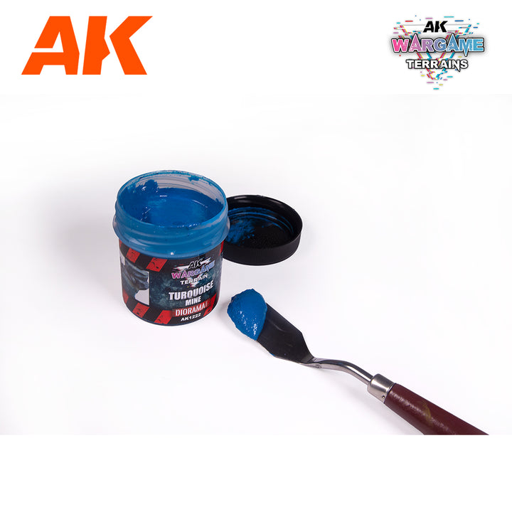 AK Interactive Wargame Battle Ground Terrains Turquoise Mine - 100ml (Acrylic) | 8435568330962