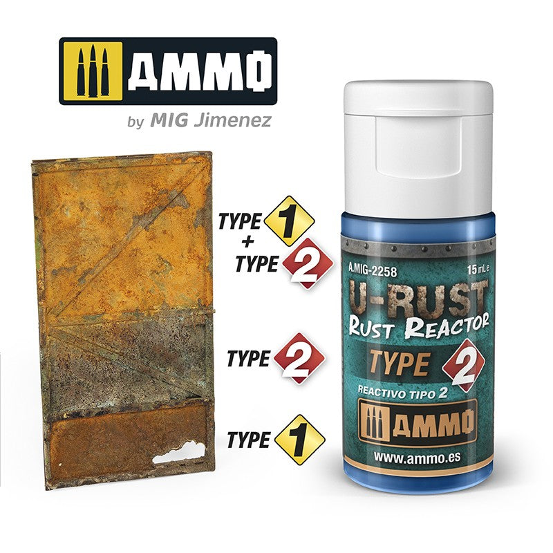 Ammo Mig U-Rust Rust Reactor Type 2 15ml | 8432074022589