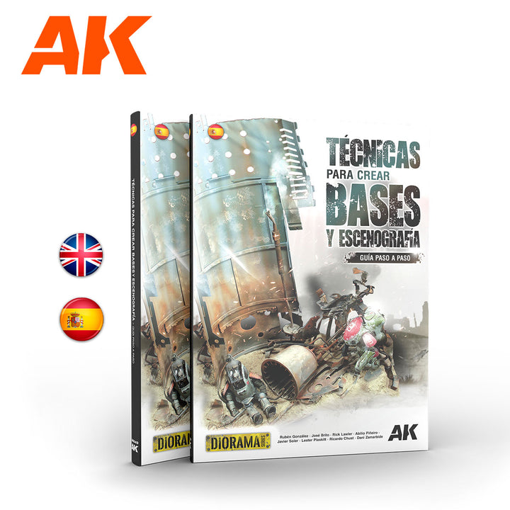 AK Interactive Techniques for creating bases and scenography – Spanish | 8435568333420
