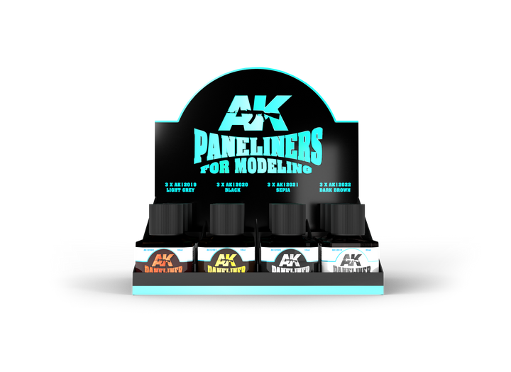 AK Interactive Paneliners for Modeling Box | 8435568305991