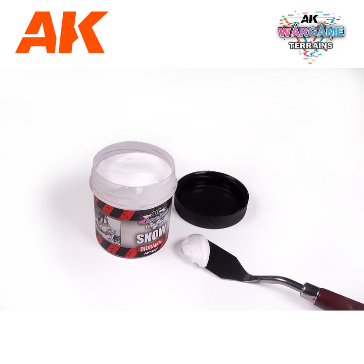 AK Interactive Wargame Battle Ground Terrains Snow - 100ml (Acrylic) | 8435568331013