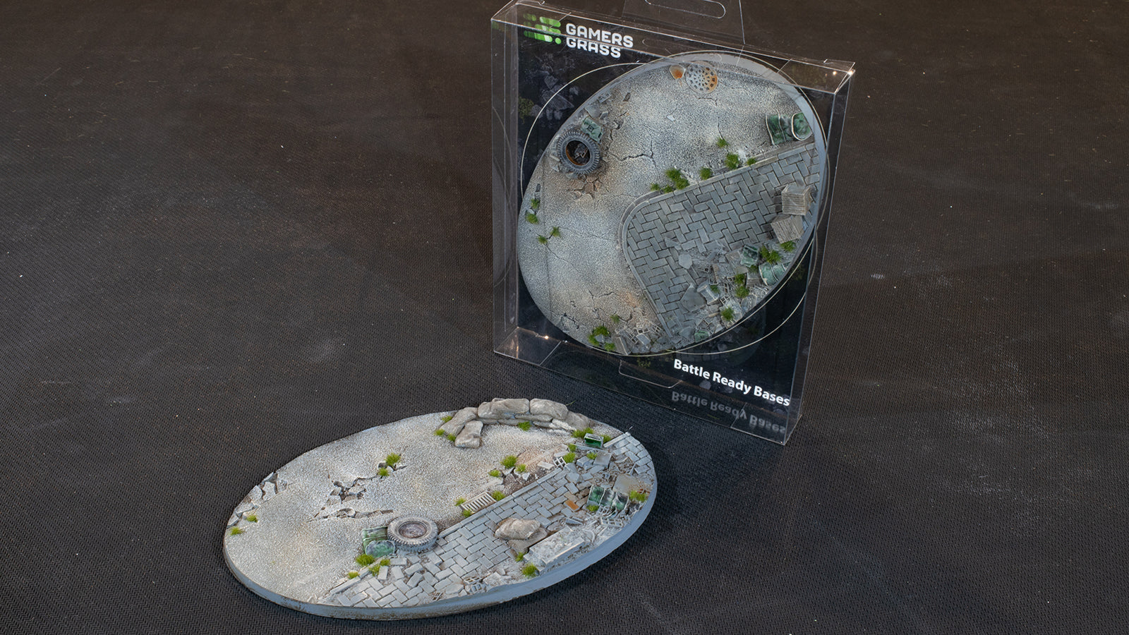 Gamers Grass Battle Ready Bases - Urban Warfare - Oval 170mm (x1) | 738956789457