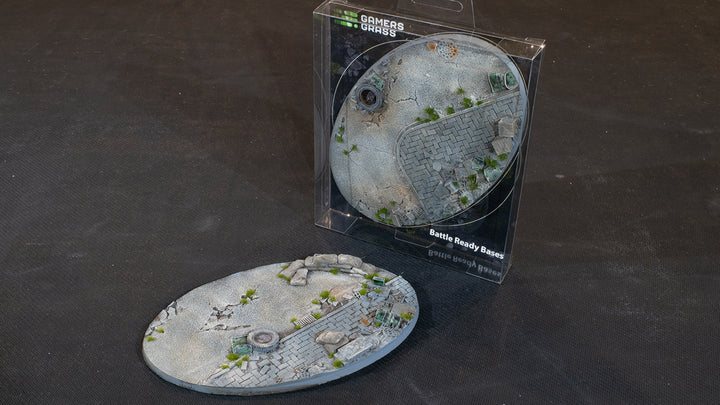 Gamers Grass Battle Ready Bases - Urban Warfare - Oval 170mm (x1) | 738956789457