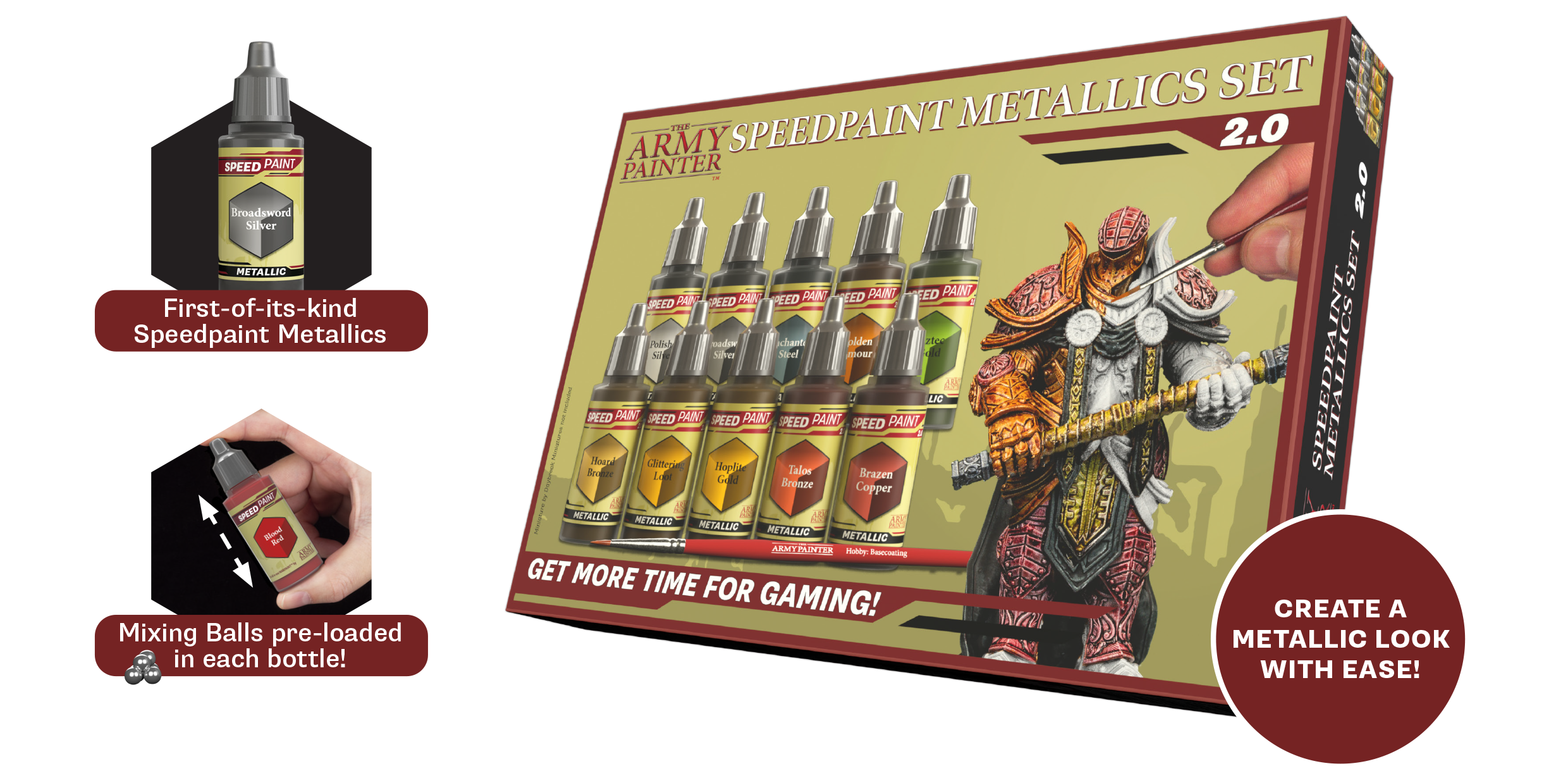Army Painter Speedpaint Metallic Set 2.0 | 5713799806207