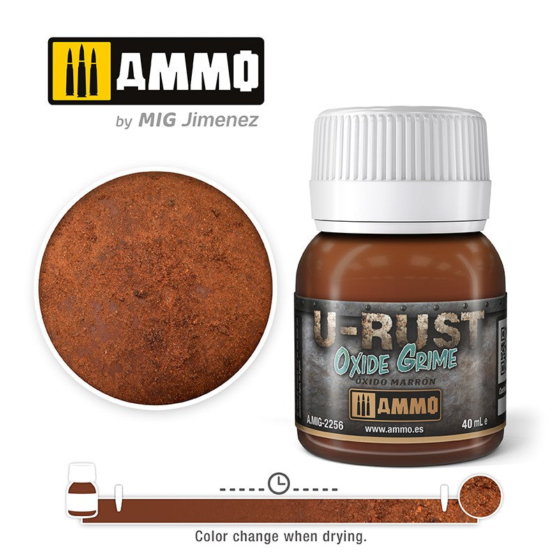Ammo Mig U-Rust Oxide Grime 40ml | 8432074022565