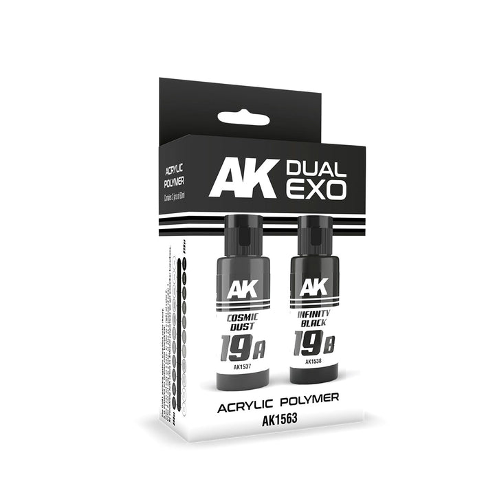 Ak Interactive Cosmic Dust & Infinity Black Dual Exo Paint Set | 8435568327955